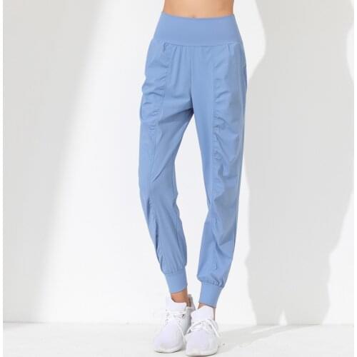 High Waist Stretch Gym Wear Tight Elastic Foot Design Quick Dryyoga Pant Women Fitness Jogging Sport Trouser with Pocket