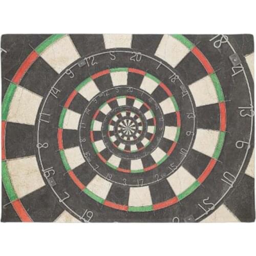 Personality Spiral Dart Board Door Mat Home Decoration Entry Non-slip Door Mat Rubber Washable Floor Carpet