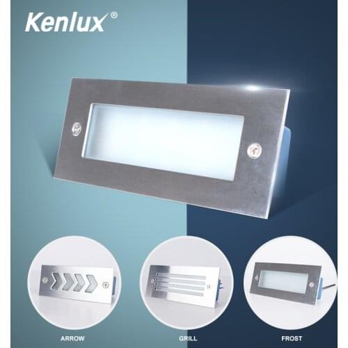 Kenlux Led stair light Recessed lights 3W 110mm / 4W 170mm AC85-265V Aluminum outdoor & indoor waterproof high quality Wall lamp
