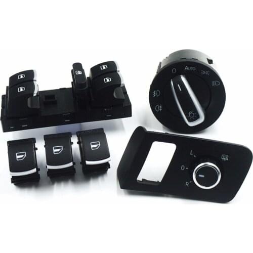 For VW Volkswagen Touran 2003-2015 Caddy Mirror window headlight switch Control Button 5ND941431B 1T0959565A 5ND959855 3C8941431