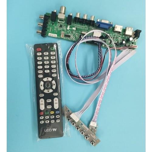 For LTN156AT24 1366X768 panel scree Controller LCD TV AV VGA USB Board driver Digital 40pin HDMI DVB-T/CDVB-T2