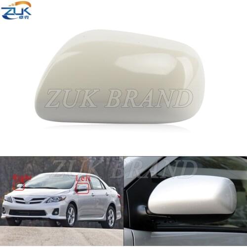 ZUK Door Outer Rearview Side Mirror Cover Shell Housing Cap For Toyota Corolla 2007 2008 2009 2010 2011 2012 2013 Plastic Color