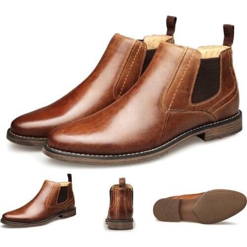 LIN KING Men's Chelsea Boots