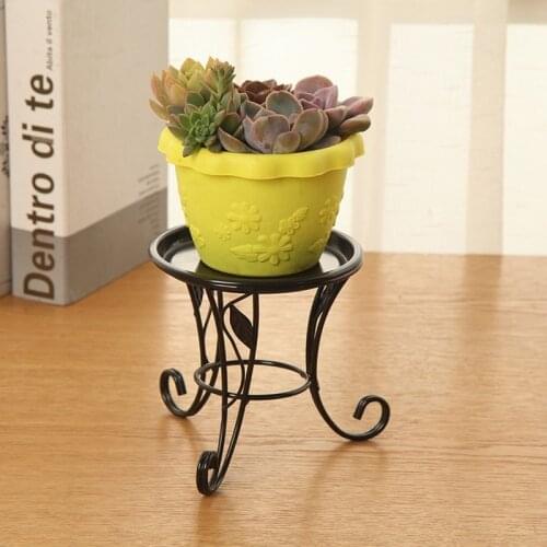 Iron Metal Small Flower Stand Pot Stand Plant Pot Holder for Balcony Living Room Office