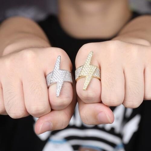 Micro-Studded Zircon Ring New Fashion Hip Hop Ring Iced Out Hip Hop Ring Fashion Ring for Men and Women Rings