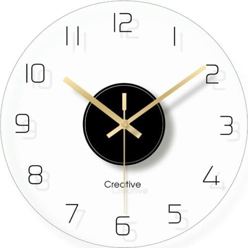 Minimalist Modern Design Wall Clock Digital Nordic Silent Simple Wall Clock Living Room Kitchen Wandklok Home Decor AD50WC