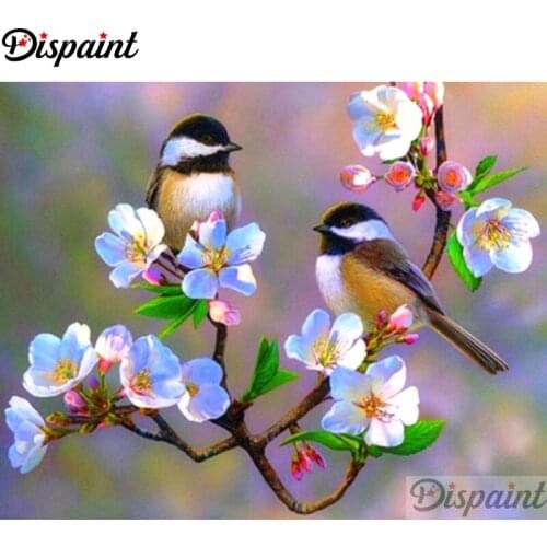 Dispaint Full Square/Round Drill 5D DIY Diamond Painting "Animal bird flower"3D Embroidery Cross Stitch Home Decor Gift A12138
