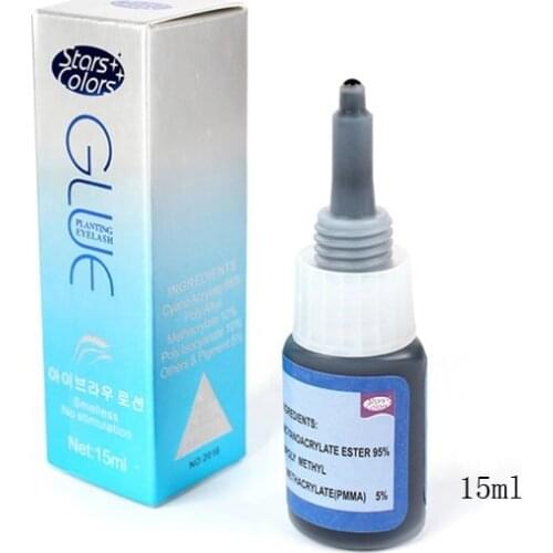 Stars Colors 2016 New False Eyelash Glue Graft odourless Non-irritant Glue Black Adhesive Eyelash Glue