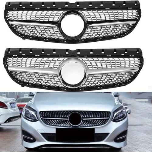 Front Racing Center Grille Facelift Bumper Grill For Mercedes-Benz B-Class W246 2015 2016 2017 2018 2019