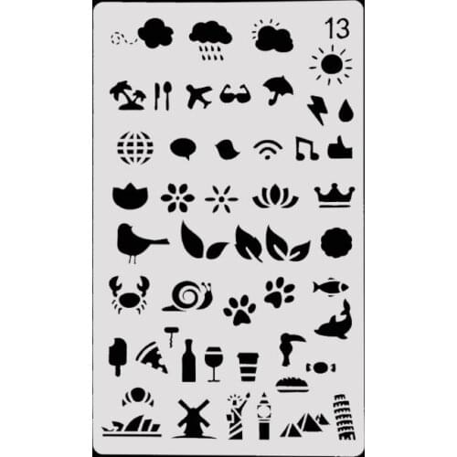 Weather Layering Stencils for Diy scrapbook/photo album Decorative Embossing coloring,painting stencil,home decor