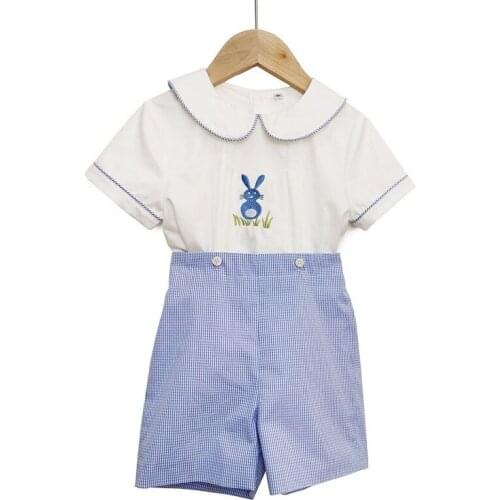 INS Popular 2020 Spring and Summer New Childrens Clothing Spanish Brother and Sister Dress Clothes Toddler Boys Clothing Set