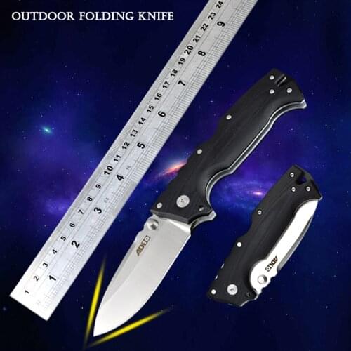 AD-10 Folding Pocket Knife S35vn Blade G10 Handle Tactical Survival Knife Portable Outdoor Camping Hunting EDC Multi Tools