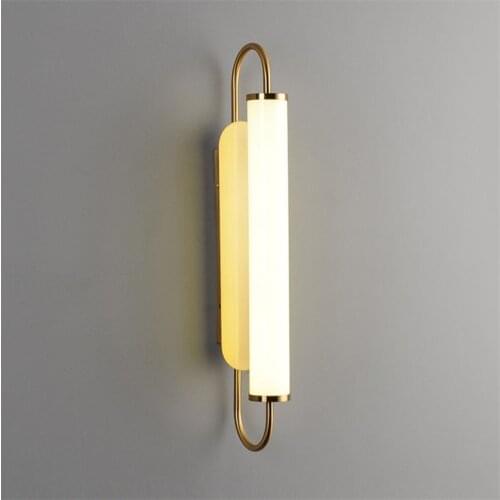 Nordic Modern Bathroom Lights Fixtures Luxury Living Room TV Background Decor Wall Light Simple Aisle Bedroom Bedside Wall Lamps
