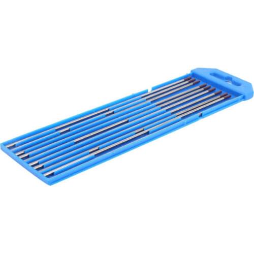 10Pcs 1.6/2/2.4/3/3.2mm WES Rod Welding Tungsten Zirconium Electrode Arc Needle Equipment Purple