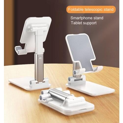 Telescopic folding phone holder also a Tablet stand, for Apple Xiaomi Huawei Phone Holder Foldable smartphone Stand Desk
