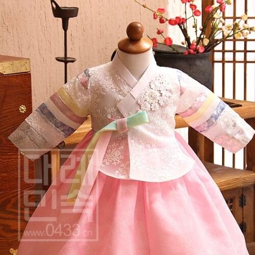 1 Year Old Traditional Baby Girls Dress Korean Hanbok Dress Stage Dance Copaly Costume Gift Children Asian Clothing