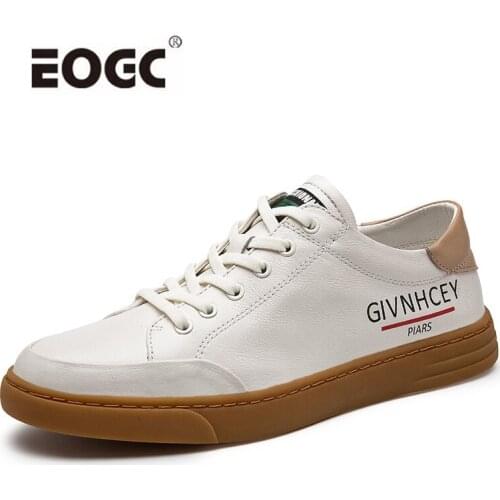 Natural Leather Men Casual Shoes Flats Waterproof Anti-Skid Walking Shoes Men Trend Do-old Dirty Men Shoes Zapatillas Hombre