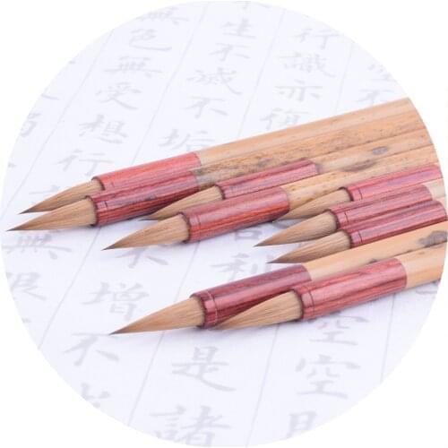 Xiangfei Wolf Hao pure wolf Hao Liao Wei small regular script transcribing hook brush can be engravedcalligraphy
