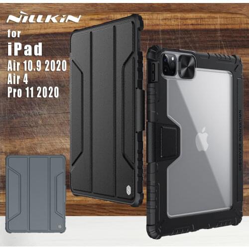 Nillkin Camera Protection for Apple iPad Air 10.9 2020 Case Camshield Leather Case Back Cover for iPad Air 4 Pro 11 2020