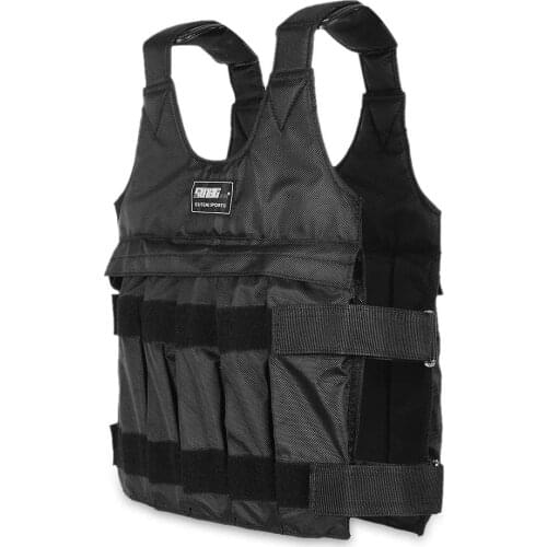 Weighted Vest Max Loading 20/50kg Adjustable Weighted Vest Weight Jacket Exercise Fitness Boxing Training Waistcoat Invisible