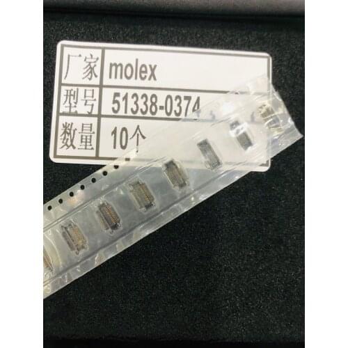 51338-0374 30 Position Connector Receptacle, Center Strip Contacts Surface Mount Gold