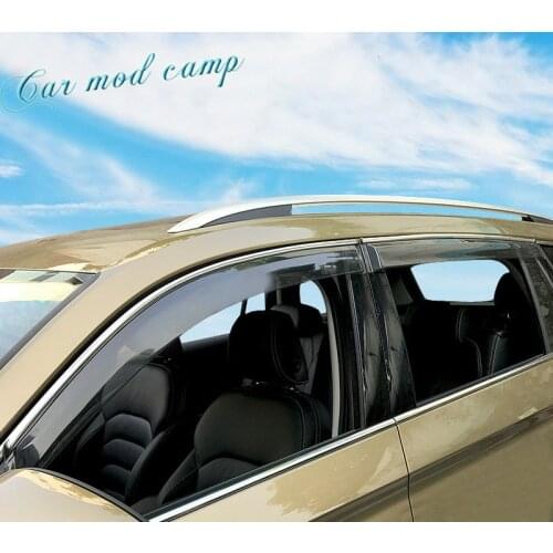 For Skoda Kodiaq 2017 2018 2019 Plastic Window Visor Rain Sun Shield Guard Deflector Trim 4pcs Car Styling accessories