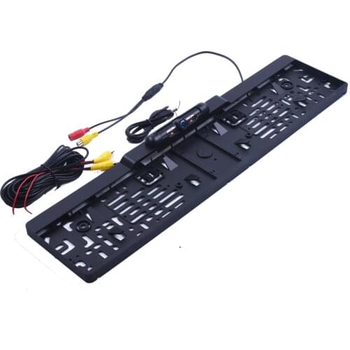 Auto Parktronic EU Car License Plate Frame Rear View Camera HD Night Vision Rear View Camera Reverse Rear Camera With 4 IR Light