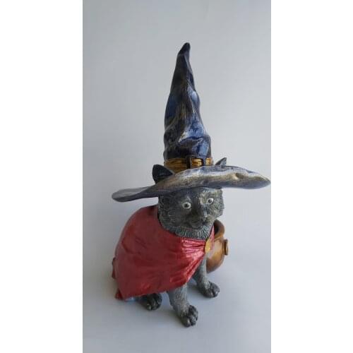 Handmade Decorative Polyester Boiler Cat Object Accessory 37cm