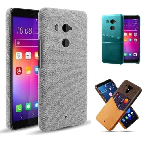 Colth Phone Case For HTC U11 Plus U12 Plus Leather Card Holder Phone Cover For HTC U12 Plus U11 Plus Cover Fundas