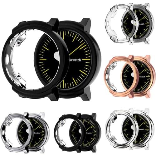 Watch Cases Soft Shockproof Smart Watch Protective Case Bumper Frame Cover for Ticwatch E tic watch pro Case Shockproof Cover