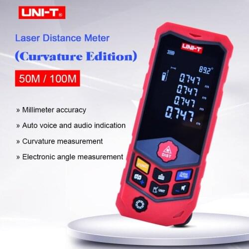 Digital Laser Distance Meter UNI-T LM50D/LM100D;Laser Range Finder EBTN screen Laser Rangefinder Data storage /Voice indication