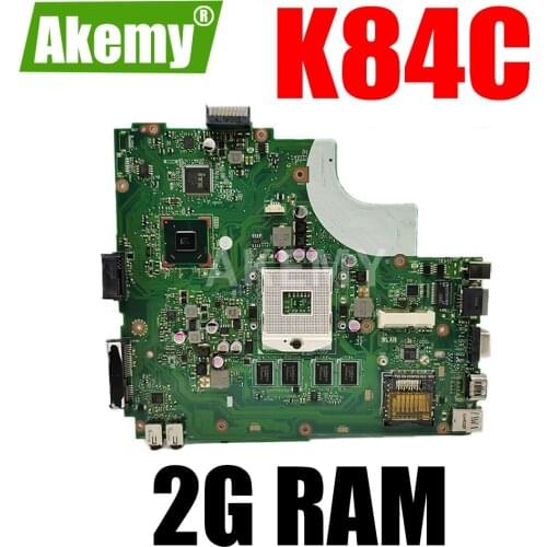 JIANSU 90R-N4UMB1200U Mainboard For Asus K84C K84L K43L X44H Laptop Motherboard 4GB RAM