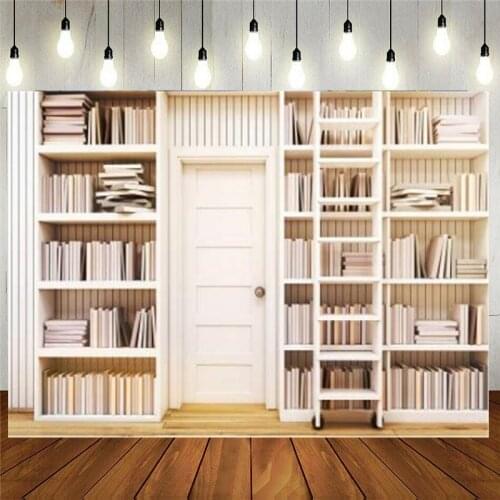 Office Bookshelf Library Background Bookshelves Video Bookshelf Photography Backdrop Studio Props