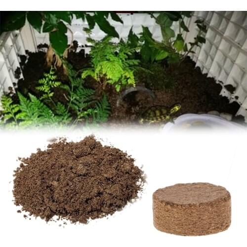 Coconut Fiber Coir Pellet Nutrient Soil Lightweight Plant Compressed Base Garden D08D