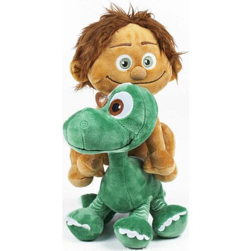 2Pcs Set The Good Dinosaur Arlo Human Spot Plush Toy Soft Stuffed Dolls Kids Gift