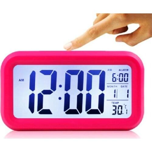 Creative Product Big Digital Display Alarm Clock Luminous Electronic Alarm Clock With Temperature