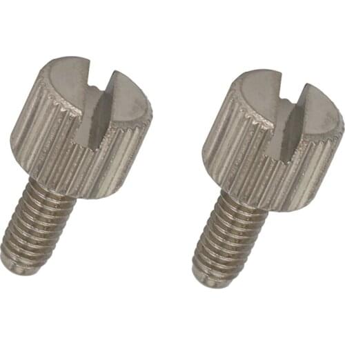 M4 M4*10/12/14/16/20mm M4x10/12/14/16/20mm Nickel Plated Carbon Steel Fast Tighten Bolt Slotted Minus Round Knurled Thumb Screw