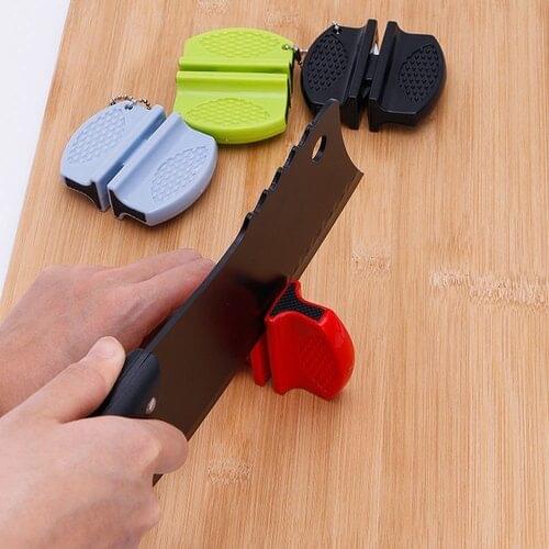 Knife Sharpener Mini Ceramic Rod Tungsten Steel Camp Pocket Kitchen Knife Tool Kitchen Accessories