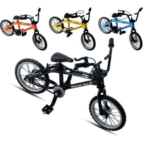 Alloy Bicycle Model Diecast Metal Finger Mountain bike Model Bend Road Simulation Collection Toys for children toy boy
