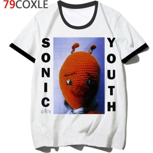 Sonic youth t shirt t-shirt male harajuku streetwear hop 2019 funny top tee hip clothing for men school tshirt F4739