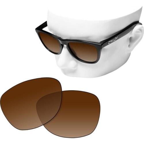 OOWLIT Polarized Replacement Lenses of Brown Gradient for-Oakley Frogskins Sunglasses