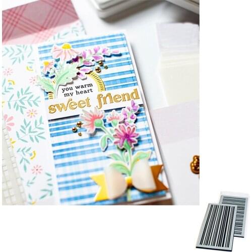 Striped Rectangle Layering Stencil Scrapbooking Diary Decoration Embossing Template Diy Greeting Card Handmade 2021 New Arrival