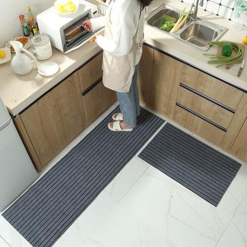 Anti Slip Kitchen Mat for Floor Modern Bath Carpet Entrance Doormat Living Room Rugs for Bedroom Stripe Long Kitchen Carpets