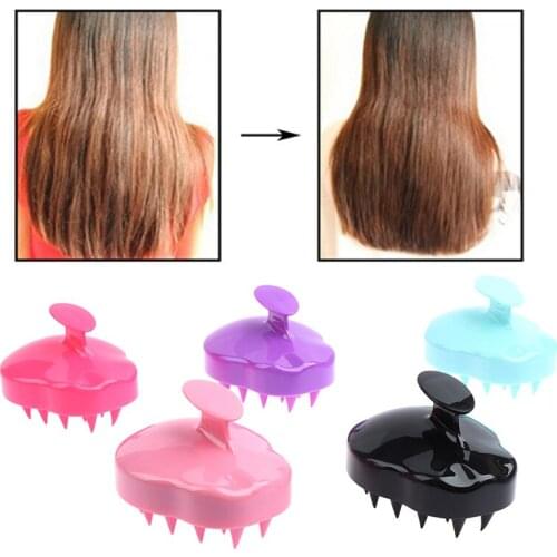 8 Styles Comb Handheld Spa Massage Hair Comb Silicone Scalp Shampoo Massage Brush Shower Bath Comb Hairbrush Soft Styling Tool