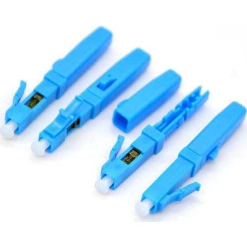 Special Wholesale LC/UPC New Rapid Optical Fiber Fast Connector LC indoor Cold Splice LC fiber 50pcs/lots FOR RUSSIA
