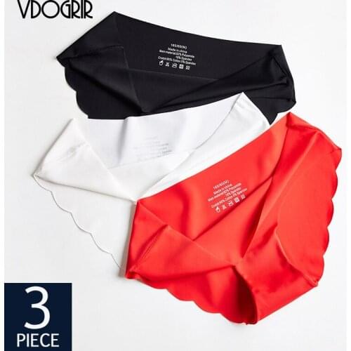 VDOGRIR 3Pcs/Lot Sexy Women Panty Set Underwear Womens Seamless Briefs Female Panties Set Lady Intimates Low Waist Underpants