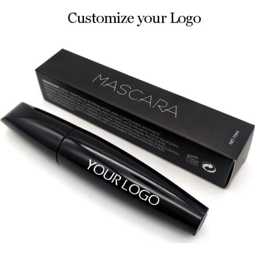 50pcs Custom Logo Professional Makeup Color Mascara Waterproof Fast Dry Eyelashes Curling Lengthening Eye Lashes Cosmetics Black