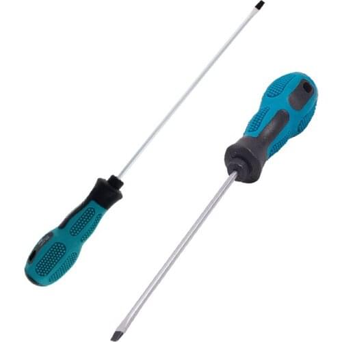 High Quality 3~6mm Tip Magnetic Slotted Screwdriver 150~385mm Total Length Chrome Vanadium Steel Screwdriver Handy Tool 1pcs