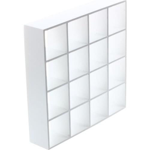 1/ 12 Dollhouse Miniature 4 Playwood Display Shelf Model - White