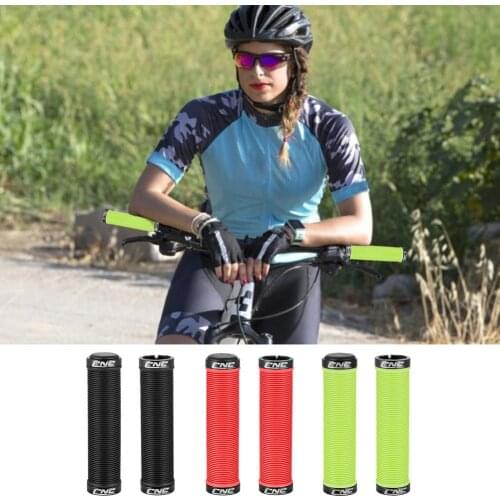 1 Pair Bike Handlebar Grips Anti-Slip Lock-on Bicycle Grips MTB Bike Handlebar Protection Cover For Cycling Bicycle Accessories